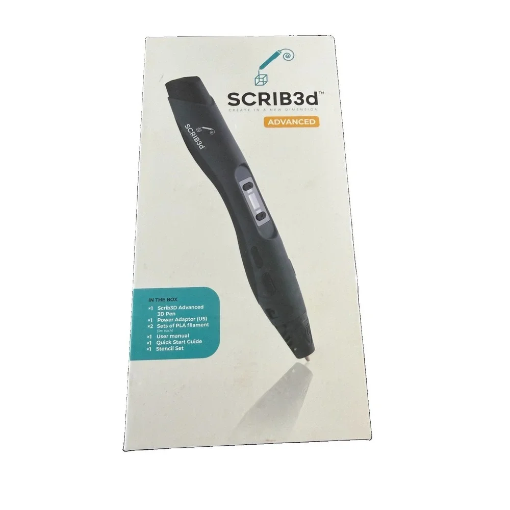 SCRIB3D Advanced 3D Printing Pen Grey Complete Kit Great Condition Tested